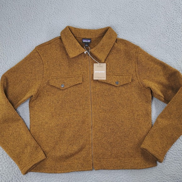 Patagonia Jackets & Blazers - Patagonia Jacket Womens Large Raptor Brown Better Sweater Zippered Chore 26115